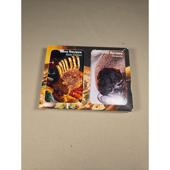 Wine Recipes Playing Cards Dual Deck Includes 108 Wine Recipes Fun 082402 - Picture 1 of 7